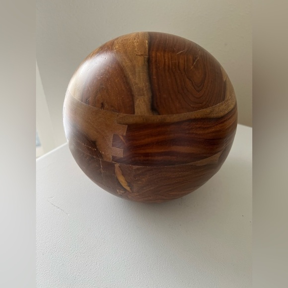 West Elm Modernist Wood Sphere Decorative BallColor Variations.
